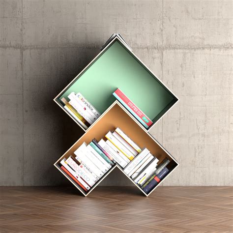 "Bolt" modular bookshelf on Behance