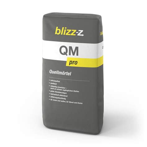 QM pro Quellmörtel in Profi Qualität blizz z