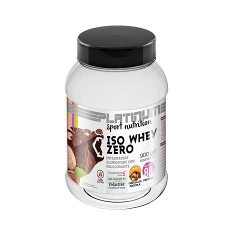 Iso Whey Zero G Volactive Cioccolato Nocciola Platinum Sport