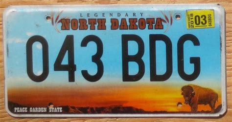 2018 North Dakota vg+ | Automobile License Plate Store: Collectible ...