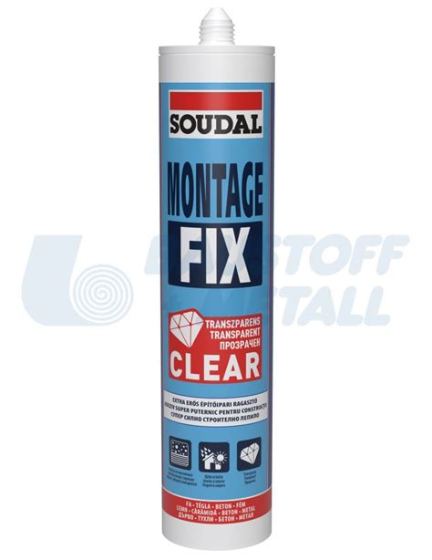 Soudal Fix Clear Baustoff