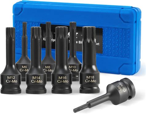 Amazon Capri Tools Xzn Triple Square Spline Bit Socket Set Metric