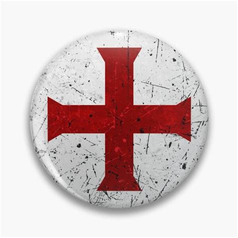 "Crusader Cross Flag" Pin for Sale by quark | Redbubble