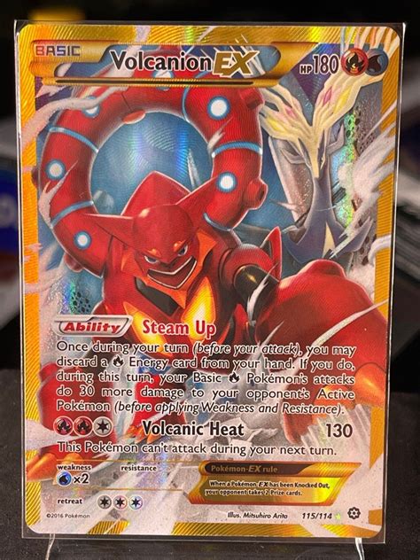 Volcanion EX 115 114 Full Art Ultra Rare Volcanion EX 107 114