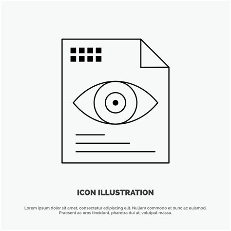 File Text Eye Computing Vector Line Icon 14600860 Vector Art at Vecteezy