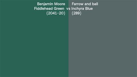 Benjamin Moore Fiddlehead Green 2041 20 Vs Farrow And Ball Inchyra