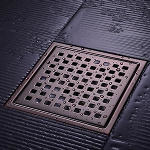 Orhemus Square Shower Floor Drain With Removable Cover Grid Grate