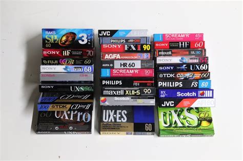 Scotch Tdk Rones Maxell Philips Sony Jvc Agfa Scotch Tdk Rones Maxell