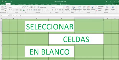 SELECCIONAR CELDAS EN BLANCO EXCELFULL