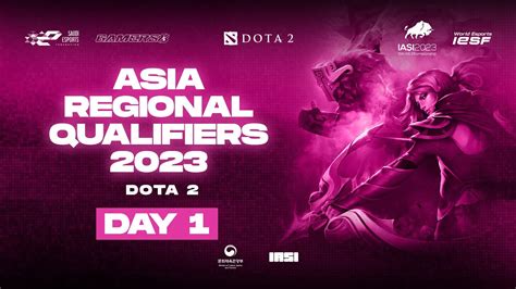 Asia Regional Qualifiers Dota 2 Day 1 WEC23 IESF YouTube