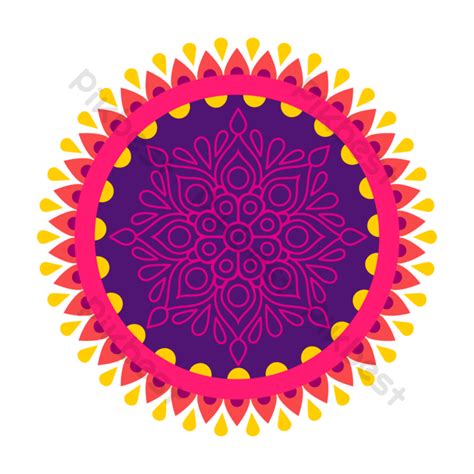 Colorful Rangoli Patterns For Deepavali Png Images Psd Free Download