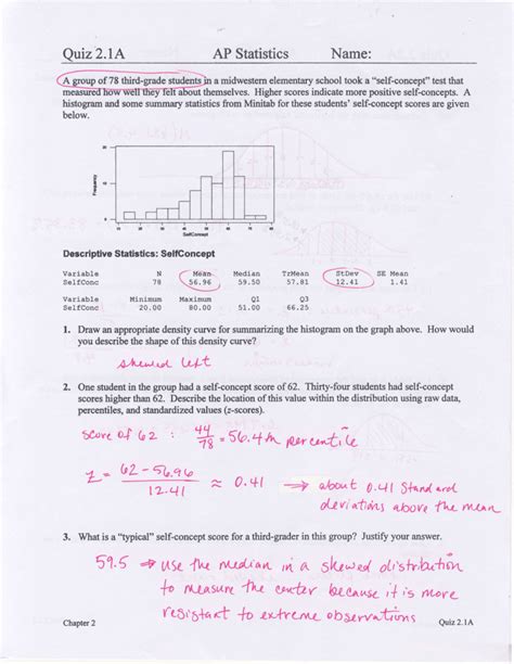 Ap Stats Chapter 7 Quiz