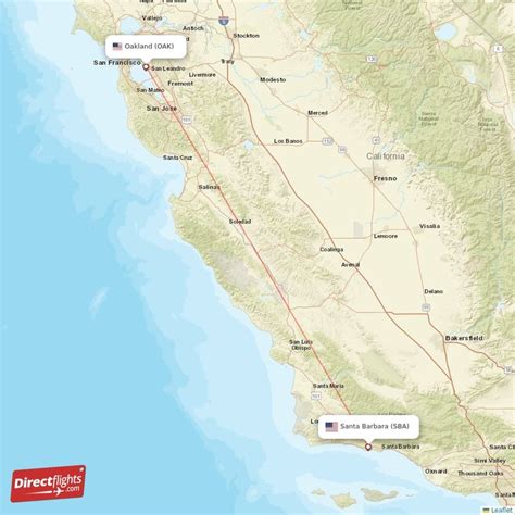 Direct Flights From Oakland To Santa Barbara OAK To SBA Non Stop