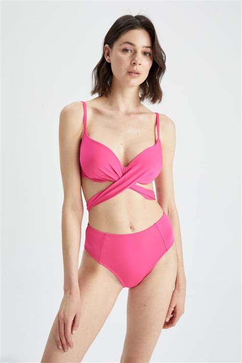 Pink Woman Regular Fit Bikini Bottom Defacto