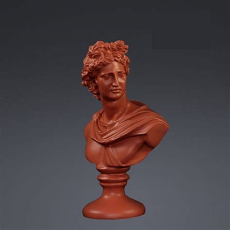 Michelangelos David Bust Resin Art Sculpture Home Decor Accessory R