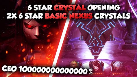 Ceo 10000000000000000000000 6 Star Crystal Opening Marvel Contest Of Champions Youtube