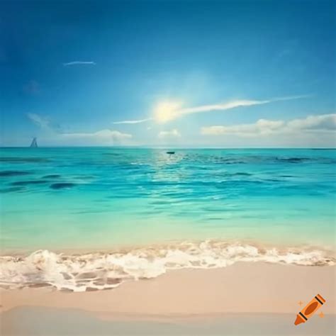 Sunny Skies Blue Paradise Warm Beaches