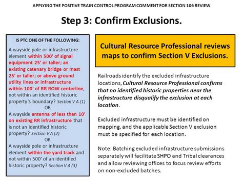 Positive Train Control Infrastructure Section 106 Review Process Under