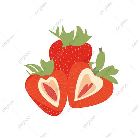 Vector De Frutas Saludables De Fresa PNG Fresa Imágenes Prediseñadas