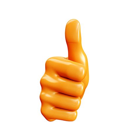 AI generated Thumbs up emoji png isolated on transparent background 38450450 PNG