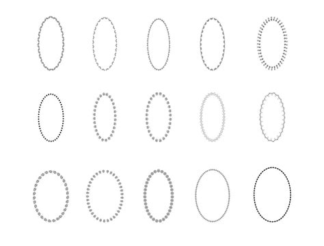 Collection of Oval Border Illustrations 11005714 Vector Art at Vecteezy