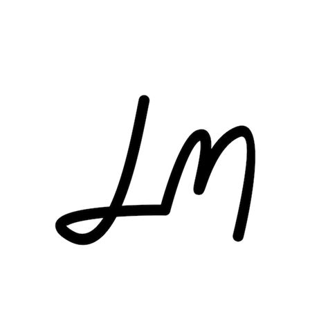 Dise O De Icono De Logotipo De Letra Inicial Lm Vector Premium