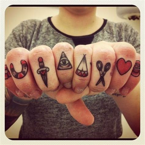 Pin By Dani Metcalf On Simply Styled Finger Tattoos Knuckle Tattoos