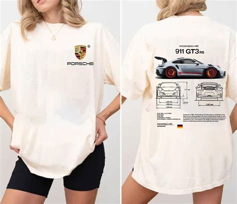 Porsche 911 GT3 RS Aesthetic Tshirt Porsche 911 GT3 RS 2 Side Tshirt