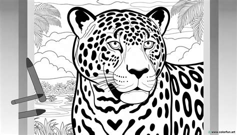 Coloriage du jaguar un félin majestueux à Télécharger ou à Imprimer