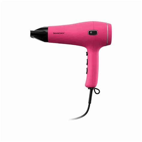 Asciugacapelli Agli Ioni Silvercrest Rosa 2000 W 2 Livelli Soffiaggio