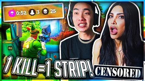 Strip Fortnite With Model She Gets Naked Youtube