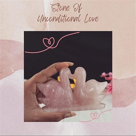 Buy Gurujii Crystalsnatural Pink Rose Quartz Crystal Stone Kissing Swan