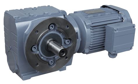 Sf Series B5 Flange Mounted Helical Worm Gearbox With Solid Shaft With