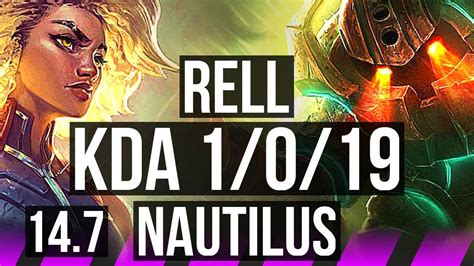 RELL Jinx Vs NAUTILUS Kai Sa SUP 1 0 19 66 Winrate BR