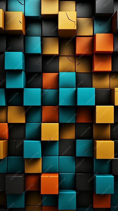 Premium Ai Image Colorful 3d Blocks Wallpapers Hd Wallpapers