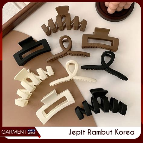 Jual Jedai Rambut Korea Jepit Salon Coffe Series Matte Doff Anti Pusing