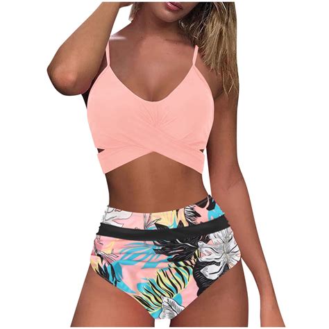 Gamivast High Waisted Bikini Sets For Women Push Up Two Piece Swimsuits