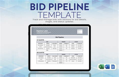 Page 2 Bid Templates In Excel Free Download