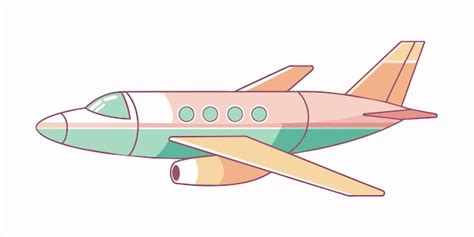 Un dibujo de un avión con un lápiz en él | Vector Premium