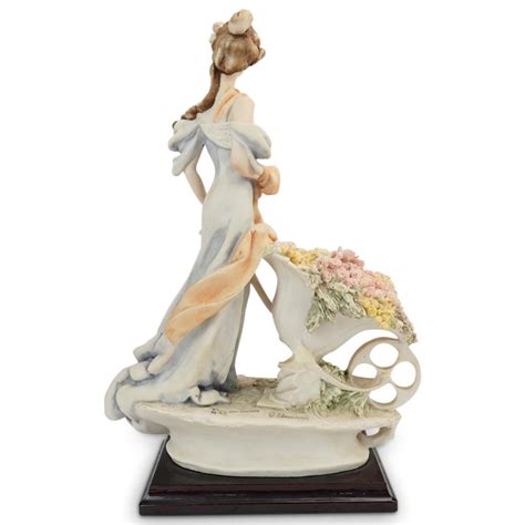 Sold Price G Armani Lady With Flower Cart Porcelain Figurine