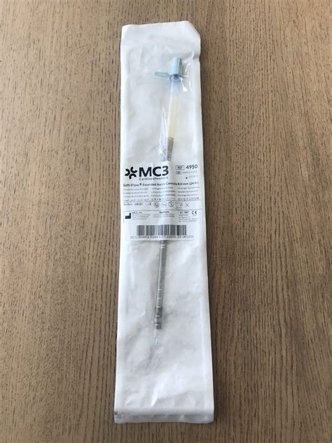 New MC3 4950 Soft-Flow Extended Aortic Cannula, 8.0mm (X) Disposables