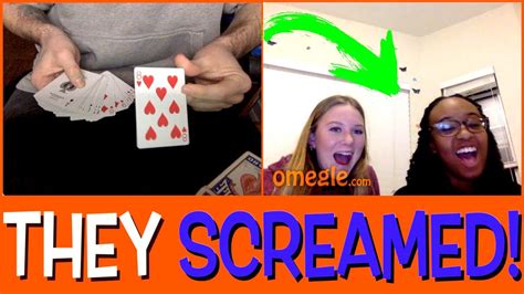 Predicting Strangers Cards On Omegle Crazy Reactions Youtube