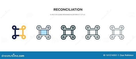 Reconciliation Icon In Different Style Vector Illustration Two Colored