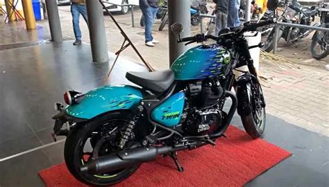 India S First Royal Enfield Shotgun 650 Bobber Motorcycle Delivered 1 Of Only 25 Units For The