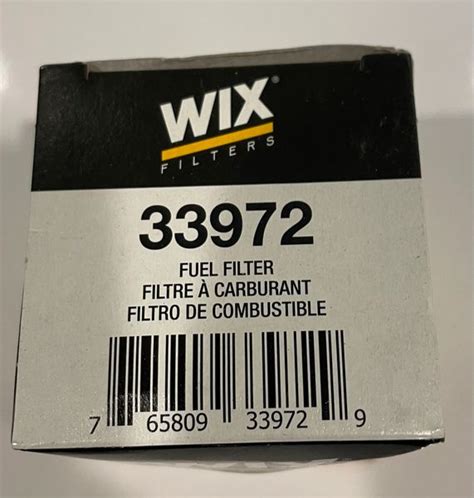 Wix 33972 Fuel Filter In Line 50 Micron NEW FREE SHIPPING Far West