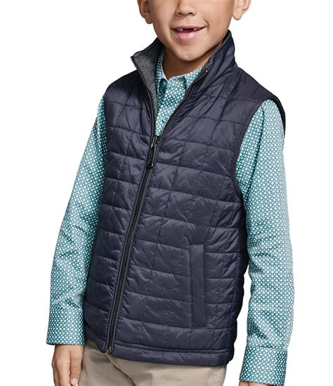 Johnston And Murphy Littlebig Boys 4 16 Sleeveless Reversible Quilted