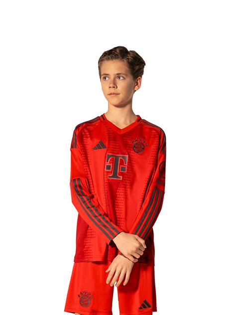 Kinder Langarm Trikot Home Rot Offizieller Fc Bayern Store