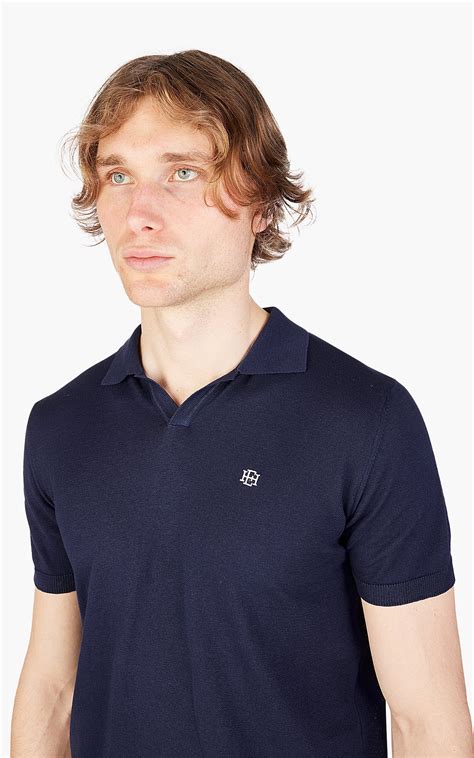 East Harbour Surplus Thierry 95 Polo Shirt Ink Blue Cultizm