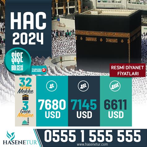 Hac Fiyatları 2025 Resmi Kuralı 6600 Usd den 228 760 TL Başlayan