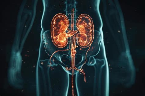 Premium Photo | This image depicts the human body with the kidney ...